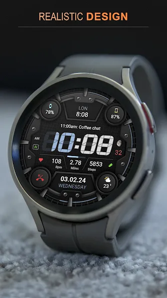 WFP 329 Digital watch face screenshot 6
