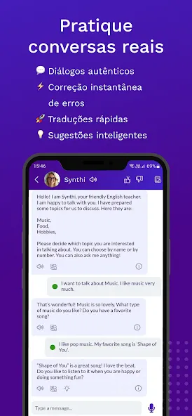 Synthi AI: Aprender Inglês screenshot 5