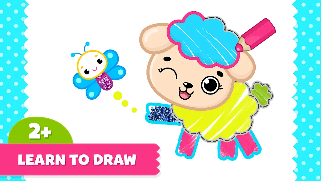 Coloring for Kids: Drawing 2-6 screenshot 1