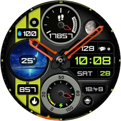 Weather Hybrid Watch Face A6 screenshot 22