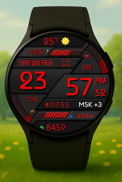 Digital Minimal Watch Face screenshot 2