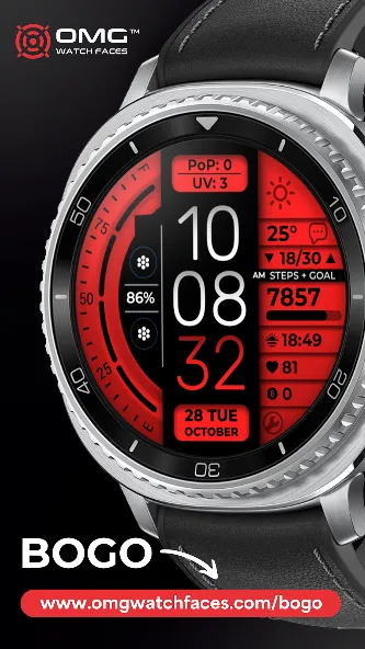 Digital Watch Face OMG 377 screenshot 4