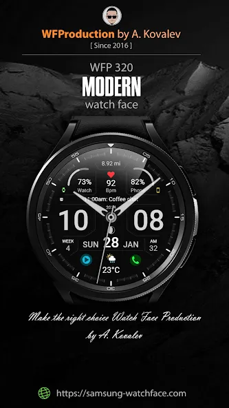 WFP 320 Hybrid watch face screenshot 1