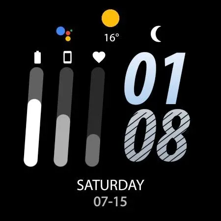 Night cut - watch face screenshot 22