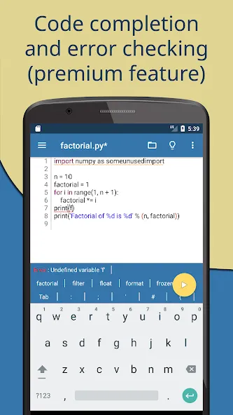 Pydroid 3 - IDE for Python 3 screenshot 5