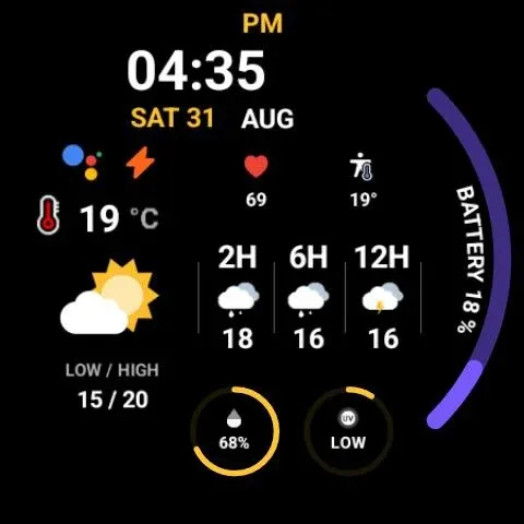 Night ver 30 - watch face screenshot 22