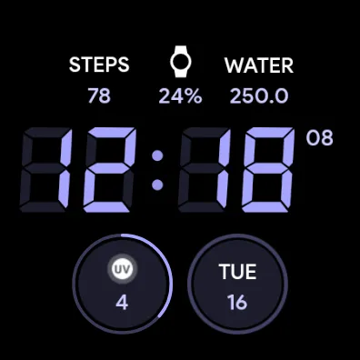 JHW Digital Bits 4: Watch face screenshot 10