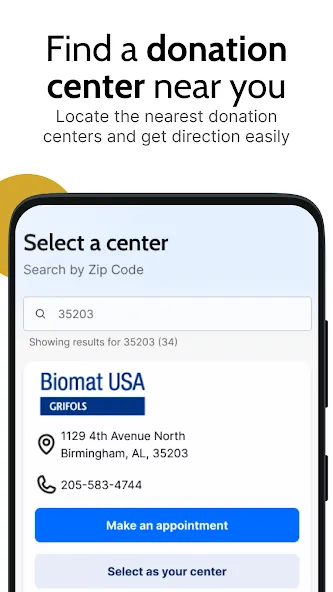 Grifols Plasma Donor Hub screenshot 7
