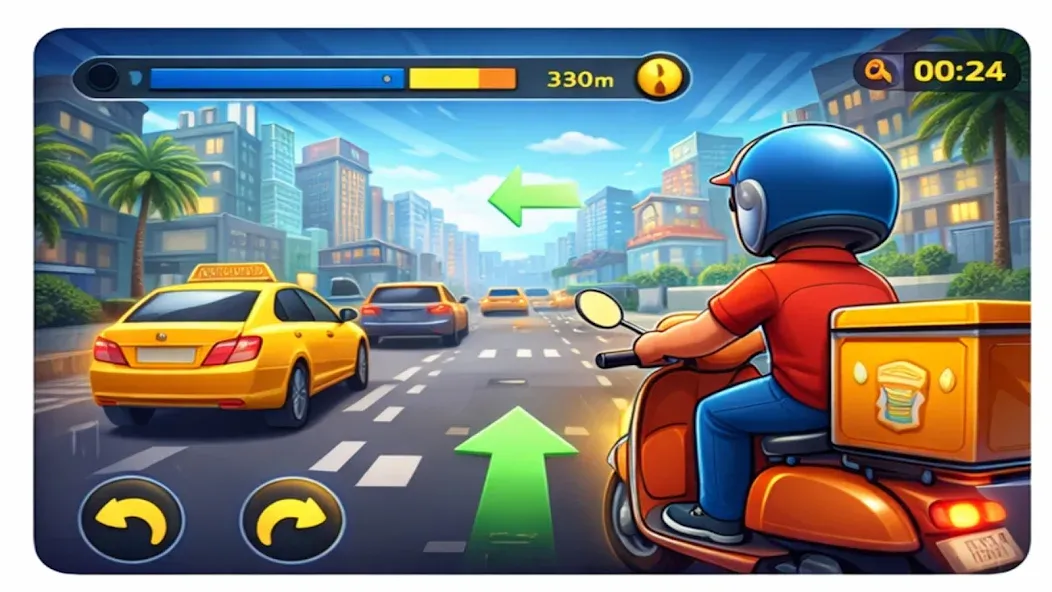 Urban Food Delivery Scooter screenshot 4