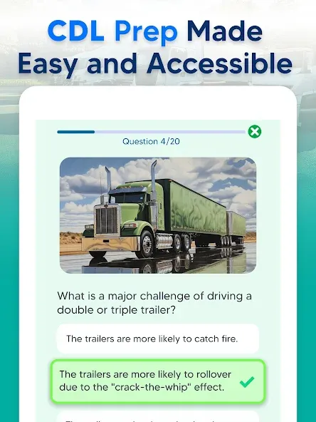 CDL Prep Practice Test 2026 screenshot 11