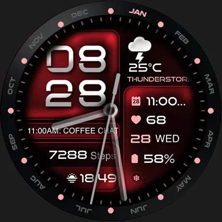 ML2U 350b Hybrid Watch Face screenshot 31