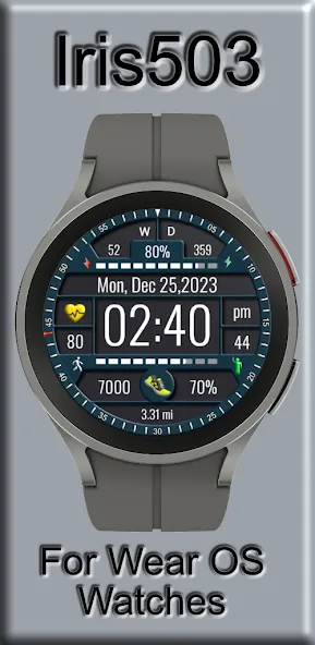 Iris503 Digital Watch Face screenshot 1