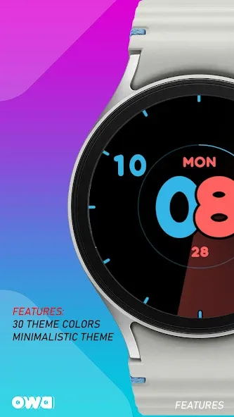 Minimalistic Watch Face 020 screenshot 2