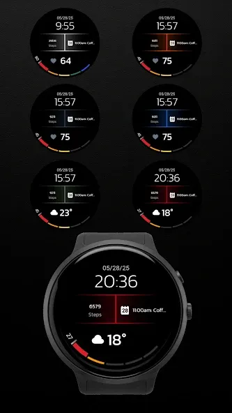 Digital Watchface D6 screenshot 3