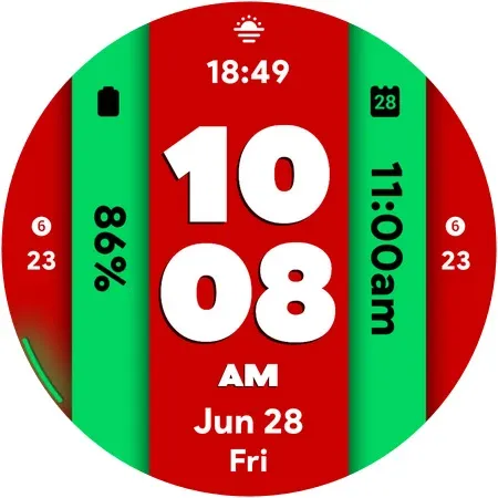 Colors Fall 4 - Watch face screenshot 12