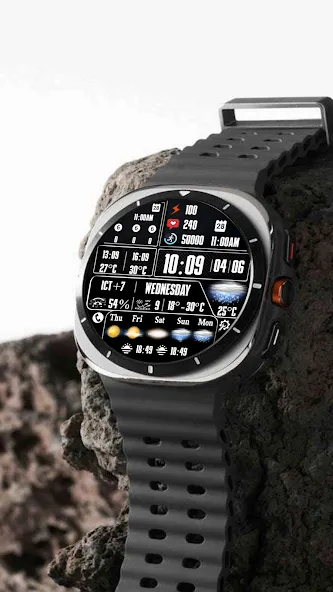 N-SPORT750 DigitalWeather Face screenshot 5