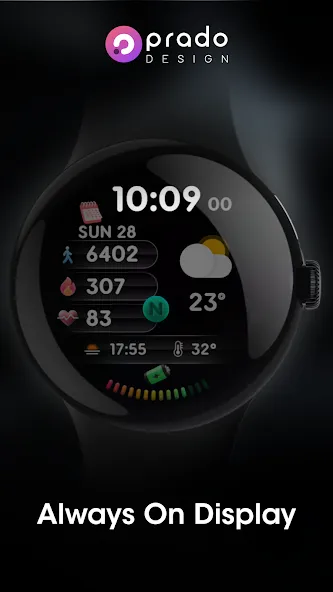 PRADO 67 Digital Watch Face screenshot 6