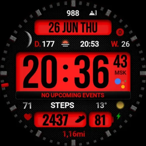 Dgt BigMod Informer Watch face screenshot 36