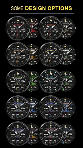 WFP 133 Brutal watch face screenshot 2