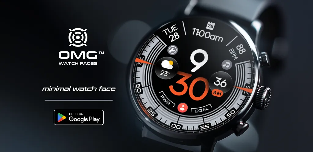 OMG 340 - Minimal Watch Face screenshot 1
