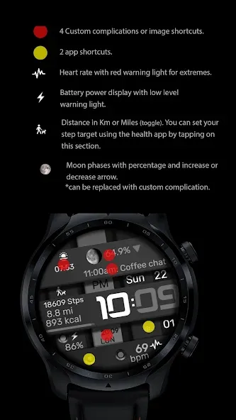 Digital Watch Face CRC042 screenshot 2