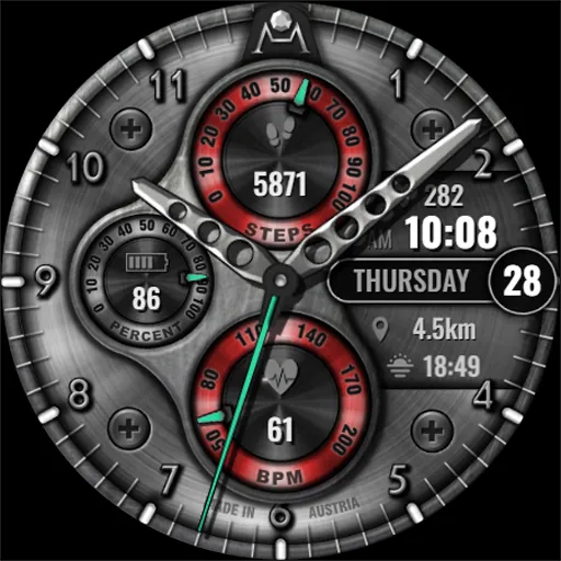 DM044 Analog Watch Face screenshot 6