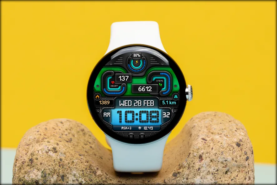 Digital BUBAS URX17 Watch face screenshot 4