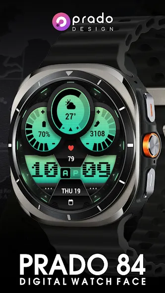 PRADO 84 Digital Watch Face screenshot 2