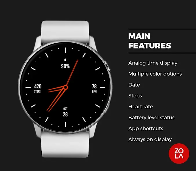 Black Style Pro Watch Face screenshot 2