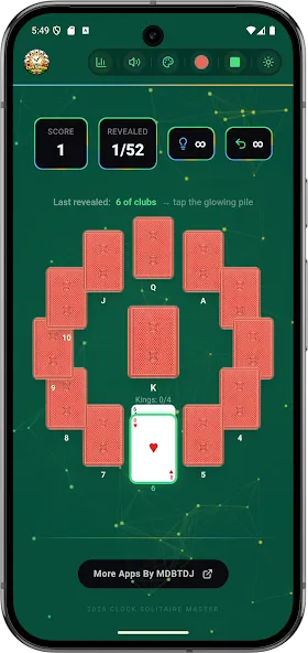 Clock Solitaire Master Offline screenshot 5