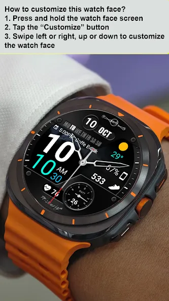 WearOS Hybird WatchFace NTV567 screenshot 12