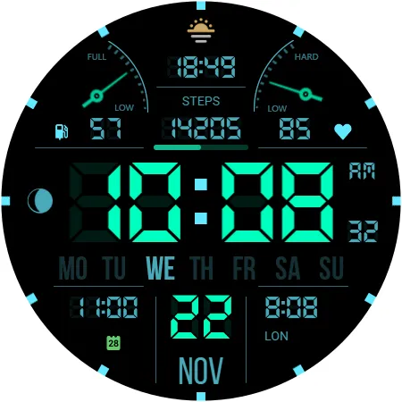 WFP 104 LCD watch face screenshot 34