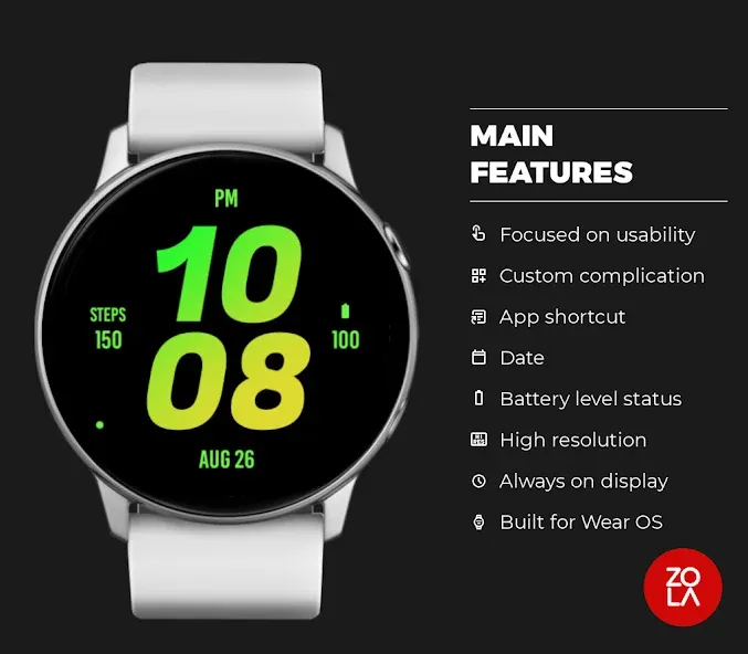 Mango Bold Watch Face screenshot 2
