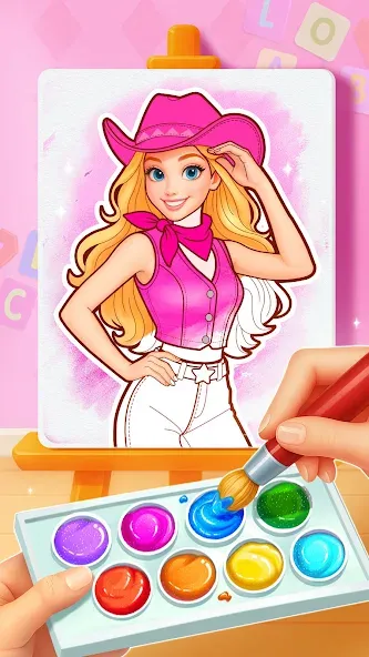 Juego de Princesas: Colorear screenshot 1