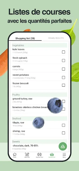 SF: Plans repas & musculation screenshot 6