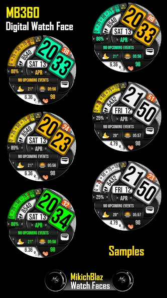 Digital Watch Face MB360 screenshot 4