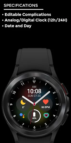 Nighty Hybrid 02 - watch face screenshot 4