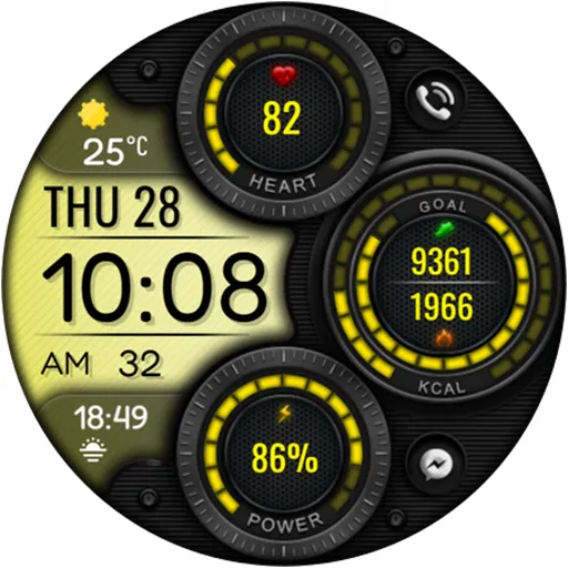Digital Mingo Watch face screenshot 21