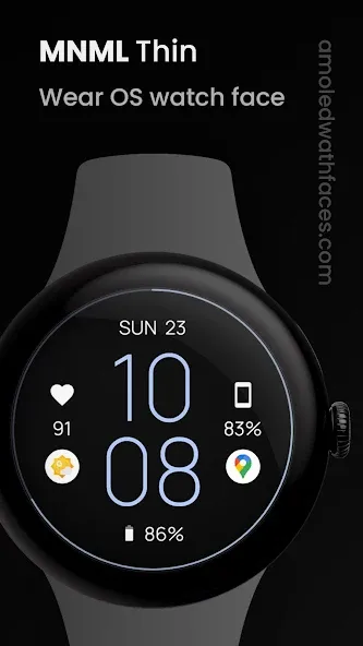 MNML Thin Watch face screenshot 1