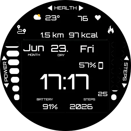GRBL BLK Watch Face screenshot 3