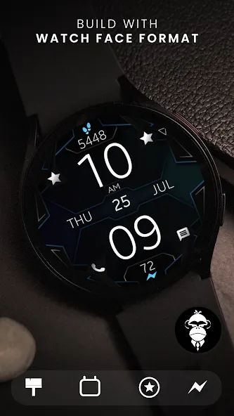 Dream 57 Futuristic Watch Face screenshot 1