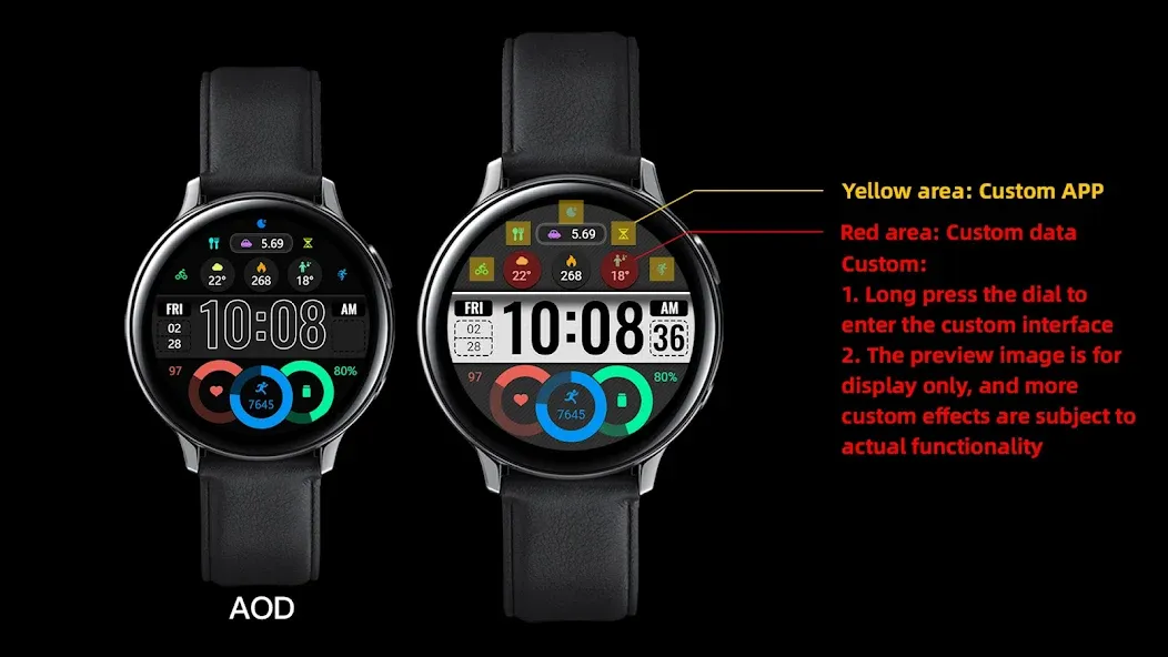 ZKin Watch Dark Color Function screenshot 1