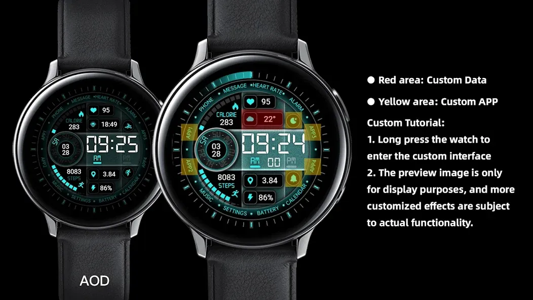 Blue Frosted Glass ZKin Watch screenshot 4