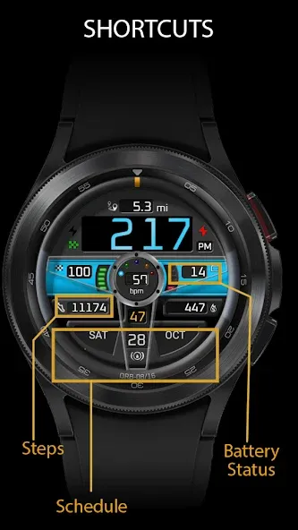 ORB-08 - The Driver WatchFace screenshot 5