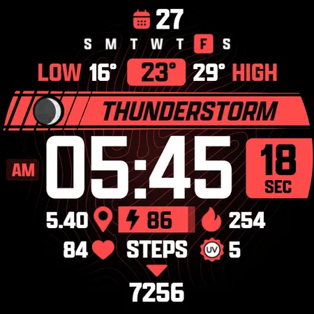 ATHLETIC Digital Watch Face screenshot 29