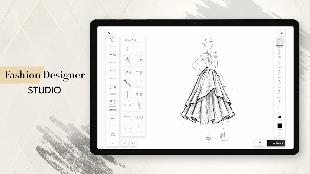 Fashion Design Clothes: Sketch screenshot 9