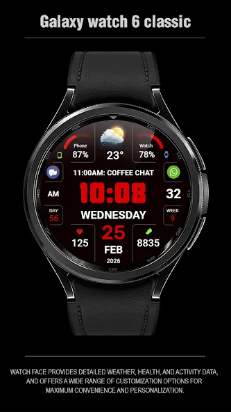 WFP 346 Digital watch face screenshot 6