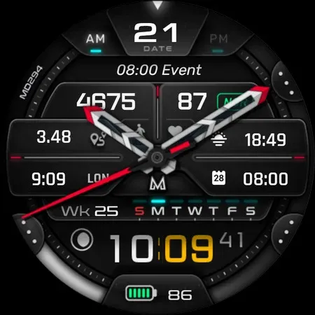 MD294 Analog watch face screenshot 29