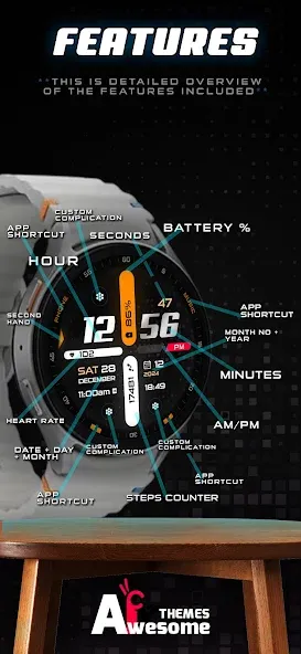 Digiglide - Digital Watch Face screenshot 5