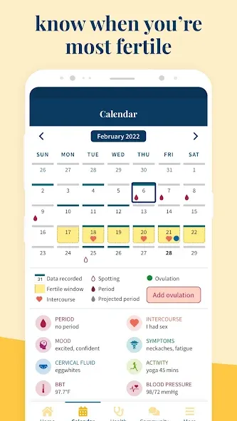 Ovia: Fertility, Cycle, Health screenshot 3